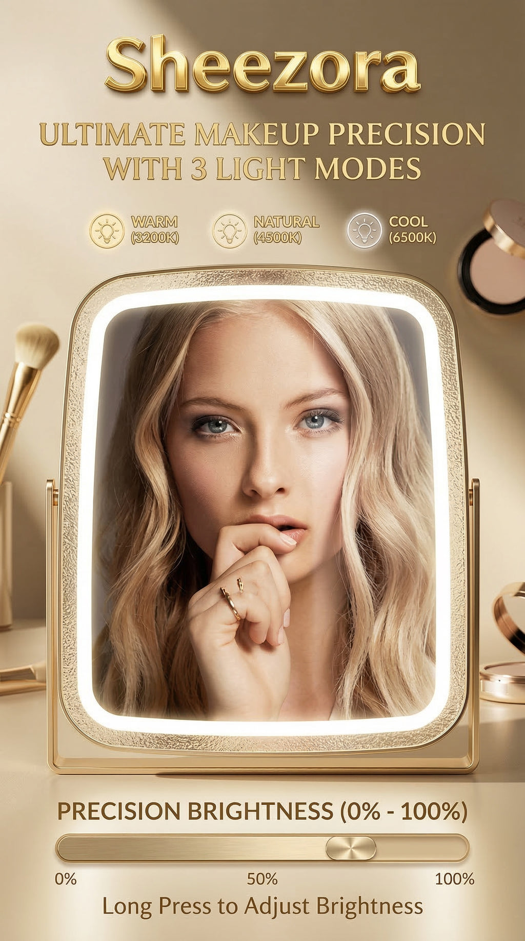 Touch Screen Makeup Mirror